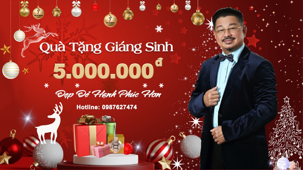 Quà tặng trị giá 05 triệu đồng dịp giáng sinh 2023 từ Phòng khám PTTM Lê Hành